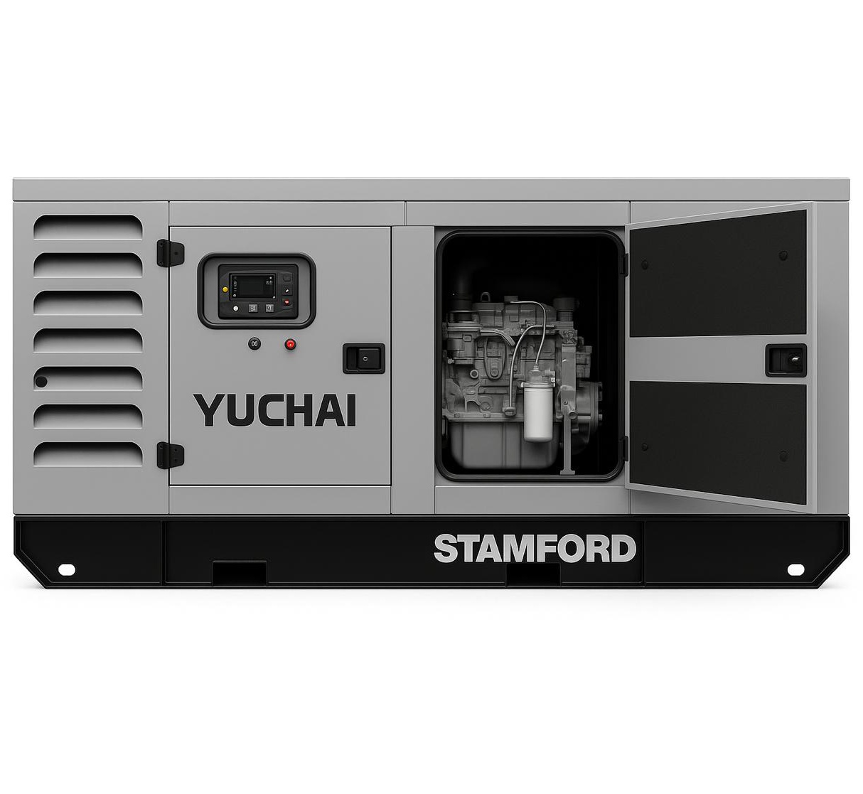 Дизельный генератор Yuchai GMP AY165 в кожухе