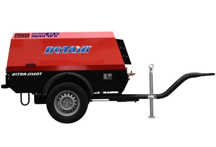 Дизельный компрессор Rotair MDVN 46K-7 на шасси