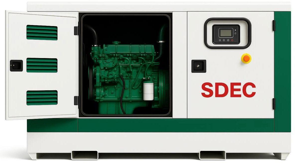 Дизельный генератор SDEC GMP 165SD в кожухе