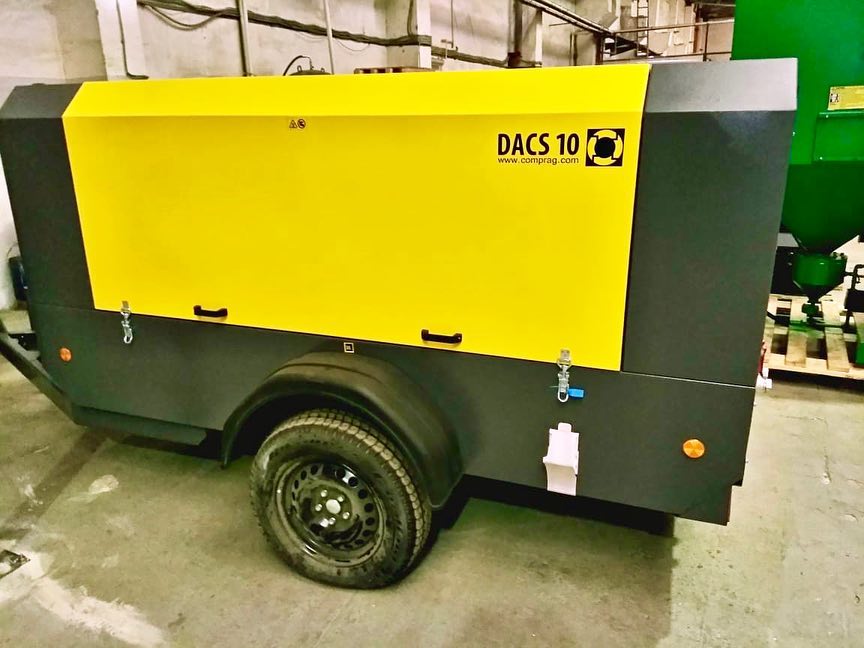 Отгрузили дизельный компрессор Comprag dacs10dry с системой удаления конденсата