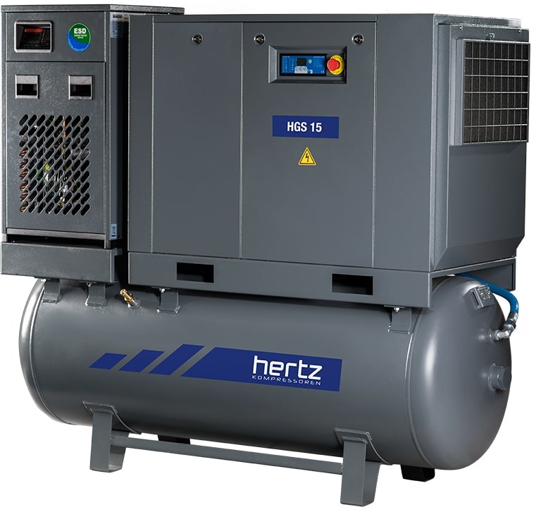 Винтовой компрессор Hertz HGS 5,5-10 250 Compact