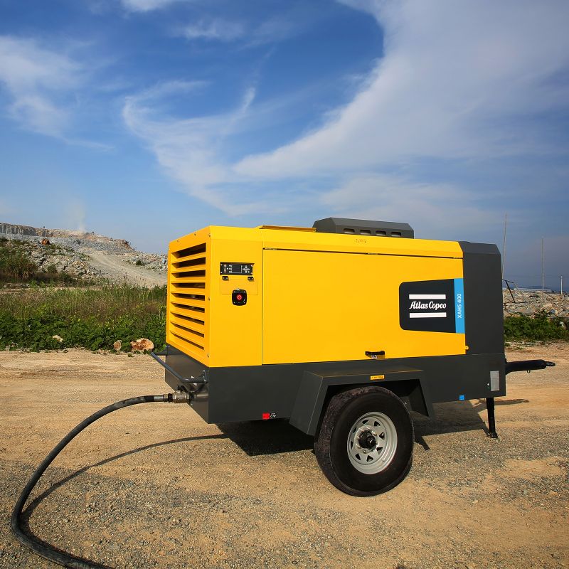 Дизельный компрессор Atlas Copco XAHS 400 PACE 10,3 на шасси