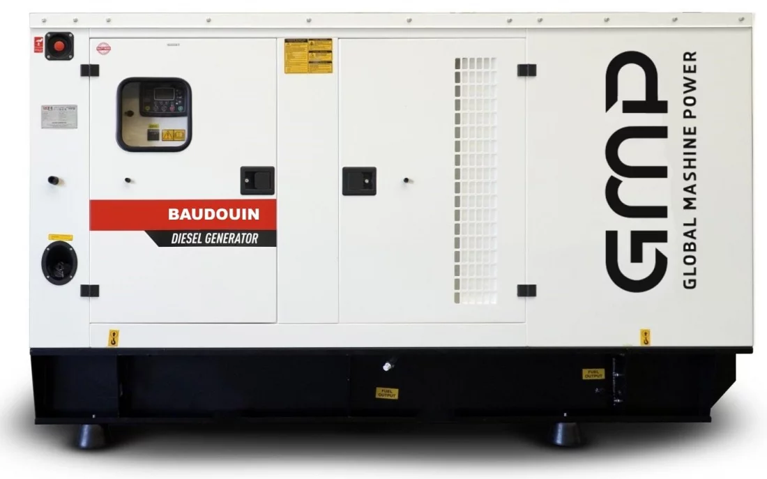 Дизельный генератор Baudouin GMP 110BM в кожухе