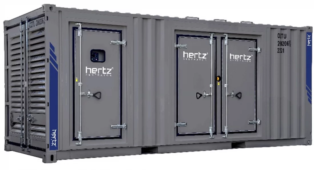 Дизельный генератор Hertz HG 750 BC в кожухе с АВР