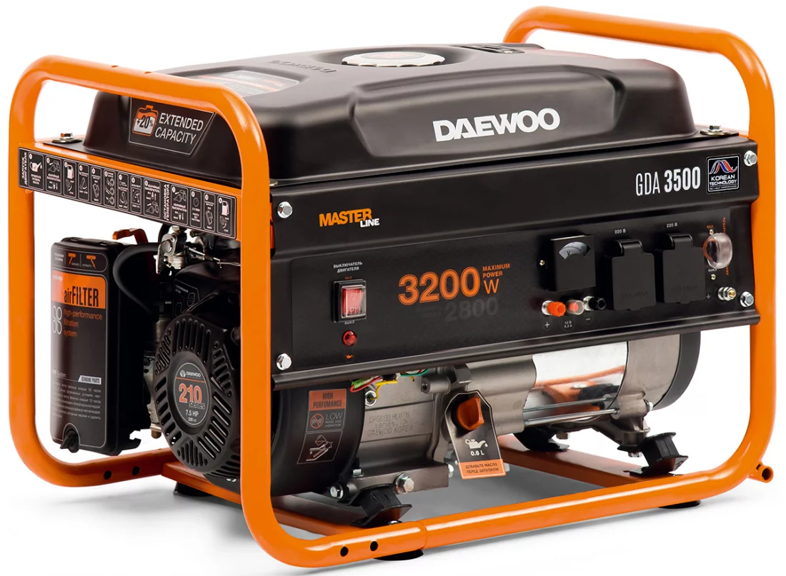 Бензиновый генератор Daewoo GDA 3500