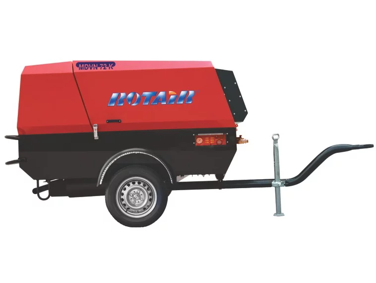Дизельный компрессор Rotair MDVN 72K-15 на шасси