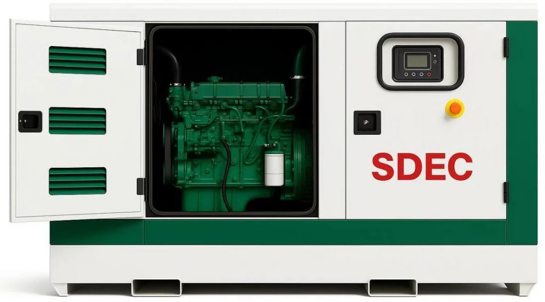 Дизельный генератор SDEC GMP 248SD в кожухе