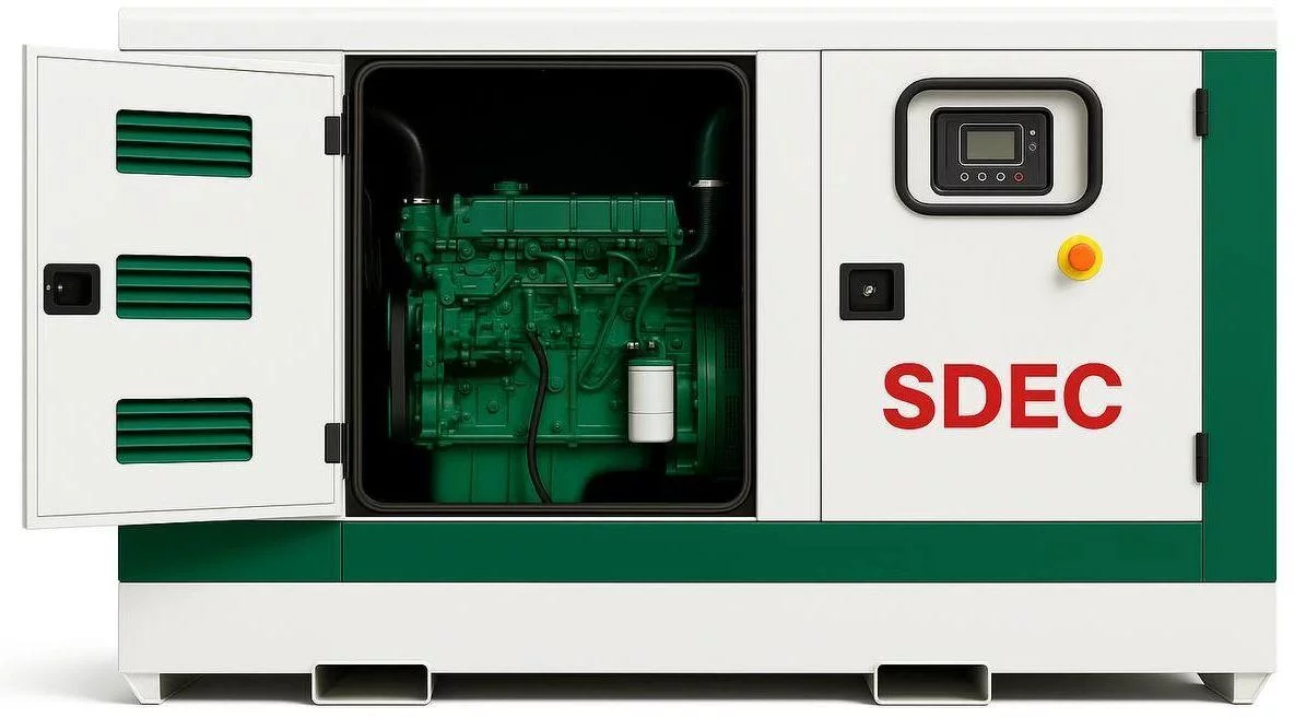 Дизельный генератор SDEC GMP 110SD в кожухе