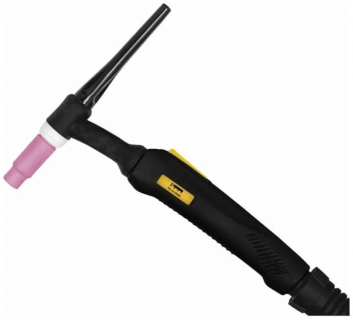Горелка аргоновая КЕДР TIG-26 PRIME (1 кнопка, для КЕДР UltraTIG, кабель/газ G3/8, 2-pin мал.) 4,0м