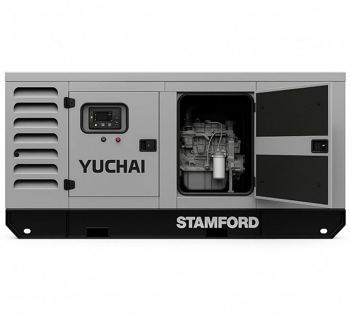 Дизельный генератор Yuchai GMP AY165 в кожухе