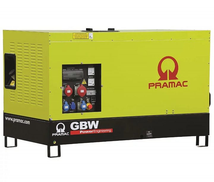 Дизельный генератор Pramac GBW 15 P в кожухе с АВР