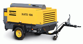 Дизельный компрессор Atlas Copco XATS 156 DD на шасси — фото 1