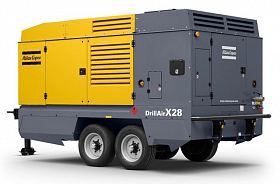 Дизельный компрессор Atlas Copco X 28 на шасси — фото 1