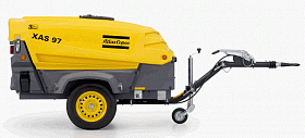 Дизельный компрессор Atlas Copco XAS 97 DD на шасси — фото 2
