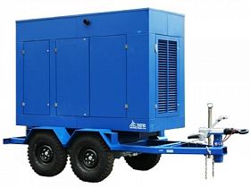 Дизельный генератор ТСС АД-400С-Т400-1РПМ17 на шасси — фото 1