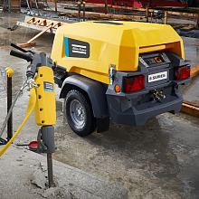 Дизельный компрессор Atlas Copco XAS 78 на шасси — фото 4