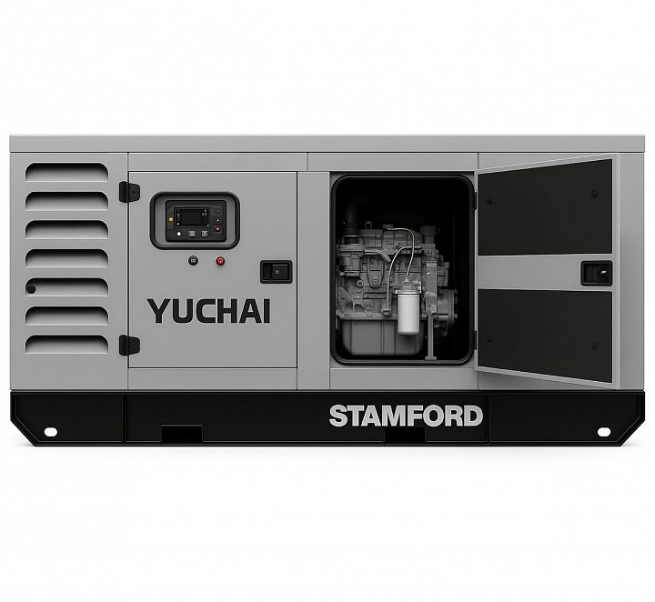 Дизельный генератор Yuchai GMP AY193 в кожухе